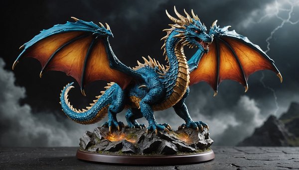 La figurine dragon tempête : un chef-d'œuvre à 39,90 €